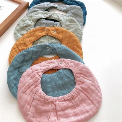 China Washable Baby Muslin Bandana Drool Bibs 360 Bibs for Boys Girls Newborn Infant for Drooling and Teething for sale