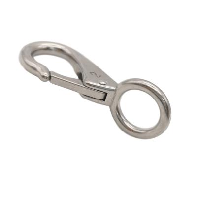 China Heavy Industry Stainless Steel Metal Fixed Eye Snap Hook for sale