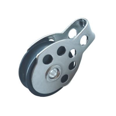 China Garment Shops Swivel Pulley Machine Pulley Wheel Nylon 304 Stainless Steel Silver Cable Powerful Outdoor Wrapping Color for sale