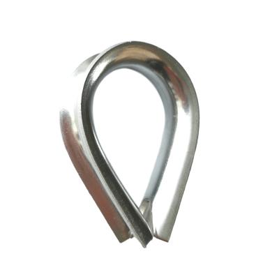 China Promotional Italian Stainless Steel Wire Rope Rigging Thimble for sale