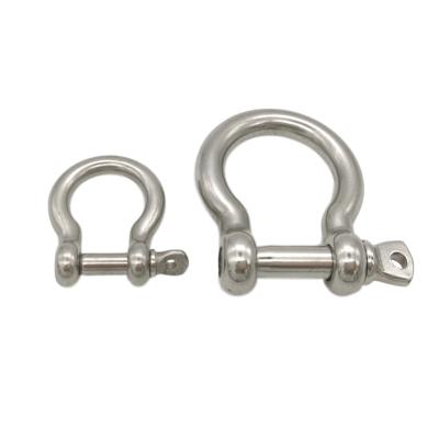 China Heavy Industry Stainless Steel European Type Screw Pin Anchor Bow Shackle for sale