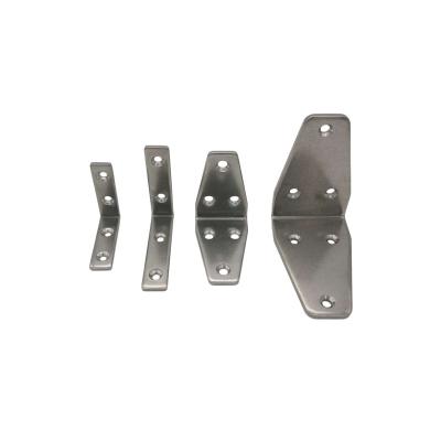 China Stainless Steel Electro Polishing Stainless Steel L Shape Shelf Bracket for sale