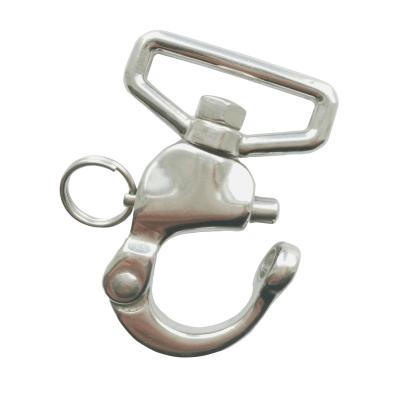 China Heavy Industry Stainless Steel Swivel Shackle With Square Ring for sale