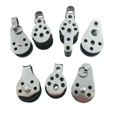 China Material of Construction Shop Stainless Pulley Bearing Nylon Wheels Marine Hardware for sale