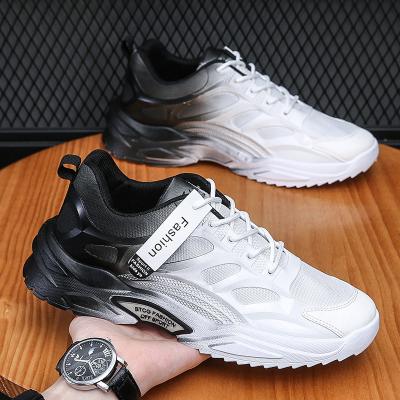 China Fashion Trend M255 New Arrival Border Shoes Spring Gradual Color Changing Running Breathable Men's Sports Casual Shoes for sale