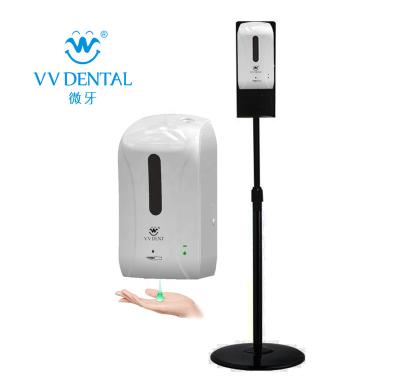 China Automatic Inductive Automatic Hand Sanitizer Dispenser With Floor Stand, Automatic 75% Alcohol Soap Dispenser for sale