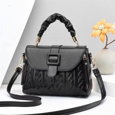 China High Quality Small Square Designer Bags Plaid Handbags For Women Luxury Pure Color Wide Strap Cross - Ladies Body for sale