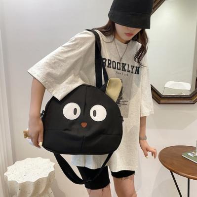 China 2023 New Fashion Women's Bag Single Shoulder Cross - Body Bag South Korea Style Cartoon Canvas Zipper Tote Ladies Bag for sale