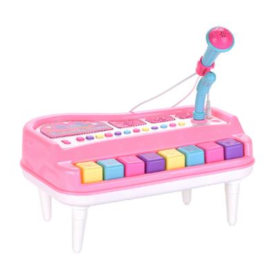 China Toy Children Multi-Function Keyboard Electronic Battery Operated Piano Plays Electronic Colorful Music Keyboard Organ Toys With Microphone Instruments for sale