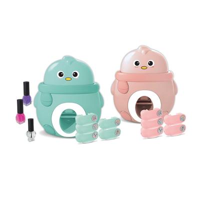 China Kids DIY Polish Mani-Pedi Toys Manicure Tool Toys Sticker Nails Art Kits Beauty Play Toys Make Up 11*5.5*12cm Set for sale