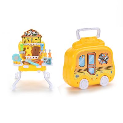 China Electronic Toy Children DIY Tools Table Transform Mechanical Cartoon Toolbox Handheld Boy Playing Repair Table Screw Plastic Plastic Toy Set for sale