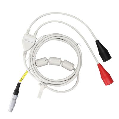 China New Heater Design Plus Ecg Snap 3.5Mm Button Electrode Price Wire Connection Self Locking Cable for sale