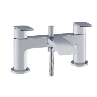 China Without Slide Bar England Hot Selling Double Handle Bathroom Shower Mixer Taps Faucet for sale