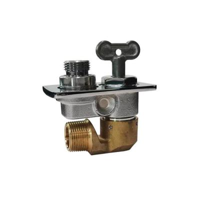 China Anti-contamination key lose backflow protected self non-freeze narrow wall fire hydrant brass vacuum breaker draing for sale