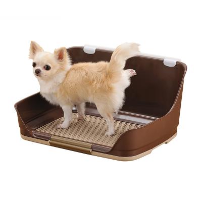 China Wholesale Plastic Indoor Dog Potty Pet Doggie Pee Pads Tray Small Stocked Tray Park Corner Dog Toilet Toilet For Dog for sale