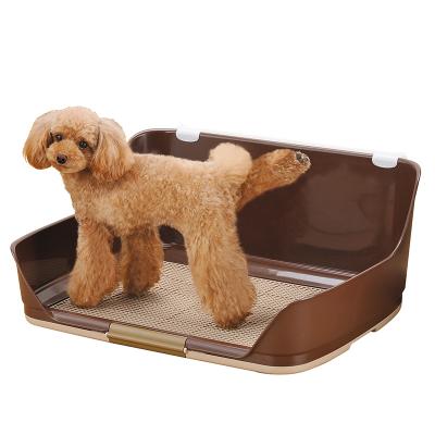 China Sustainable Wholesale Plastic Indoor Dog Potty Pet Doggie Pee Pads Tray Small Tray Toilet Durable Tray Park Corner Dog Toilet For Dog for sale