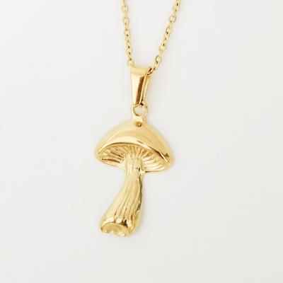 China Lead& Nickel Free Wholesale Design Gold Plated Cute Charm Cheap Pendant Mushroom Installations Only for sale