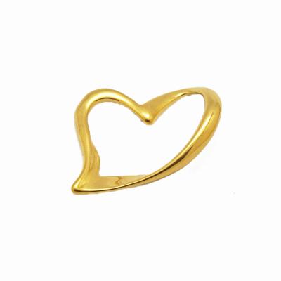 China Lead& Nickel Free Women Accessories Fashion Charm Custom Gold Thin Layer Simple Design Heart Jewelry Pendant Gold for sale