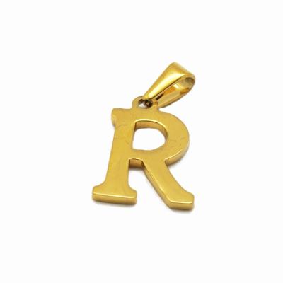 China Lead& Olivia Women Accessories Gold Letters R Nickel Free Charm Alphabet Pendant Chain For Gift for sale