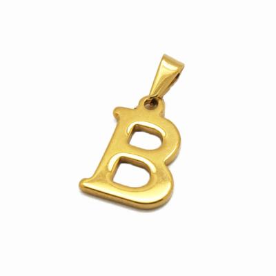 China Lead& Nickel Free Glitter Fashion 18k Gold Wholesale New Initials Letter Pendant Jewelry for sale