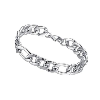 China Lead& Nickel Free Design Chinese Wholesale 10mm Thick Mens Stainless Steel Silver Chain Bracelet for sale