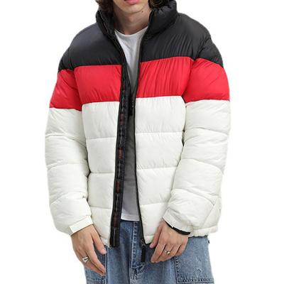 China OEM Customization Waterproof Polyester Padded Winter Striper Jackets Mens Quilted Bomber Jacket for sale