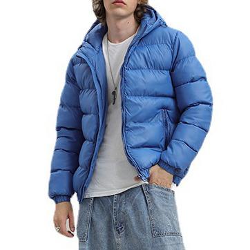 China OEM Waterproof Wholesale Polyester Padded Hoodie Mens Custom Bubble Coat Stripper Jacket for sale