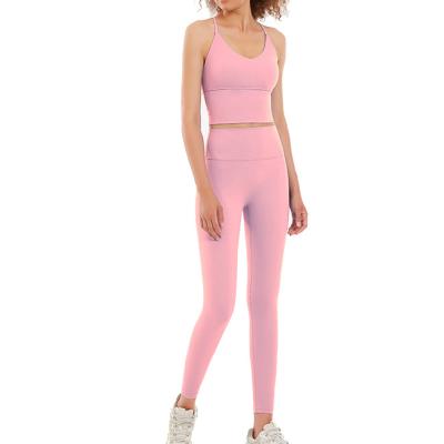 China Breathable Autumn Winter Training Bra And Sweatsuit Legging Women Jogging Yoga Two Piece Sets for sale