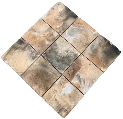 China American antique ceramic non-slip mosaic restaurant garden balcony brick parquet country vintage pastoral brick for sale