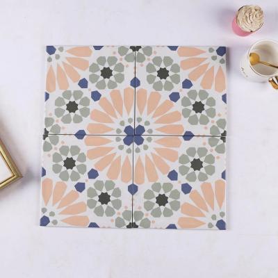 China Whole colorful finial piece toilet brick wall vintage porcelain non-slip floor tile in bathroom for sale