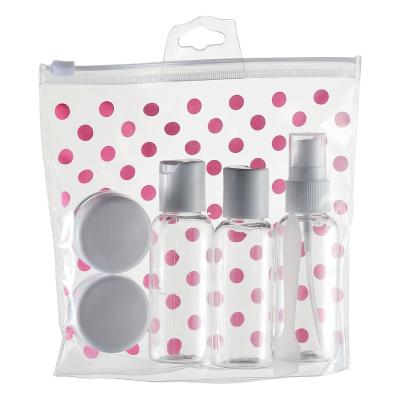 China PET Material Cosmetic Travel Bottle Set Skin Care Packaging ST--02 for sale