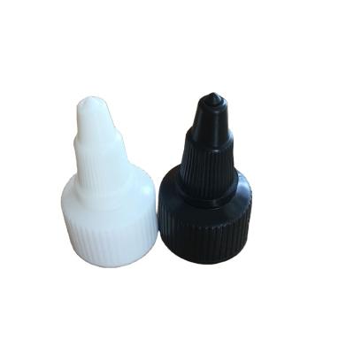 China Yuyao factory wholesale 20mm 24mm 28mm plastic nozzle cap plastic dropper tip cap for sale