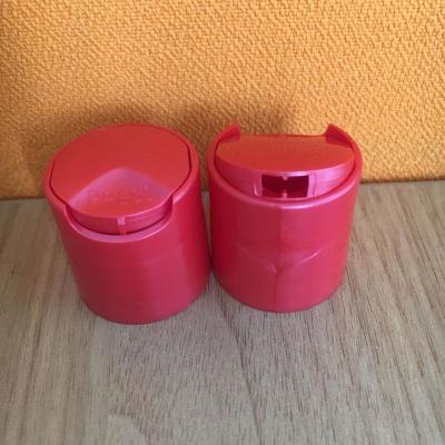 China YUHUI 24/410 red matte finished plastic disc top cap CP3001 Non Spill Te koop