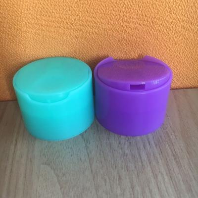 China Yuyao hot sale colorful 24/410 plastic double wall disc top cap for sale