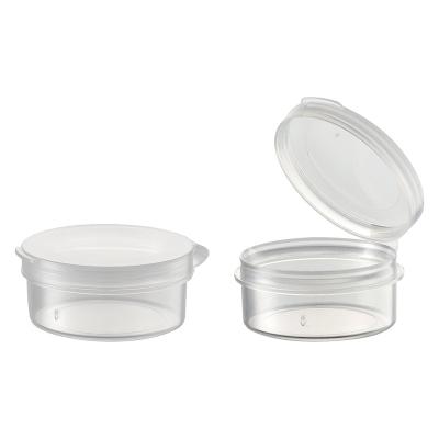 China 10g pharmaceutical pill container conjoined cap jar 10ml transparent flip top jar for sale