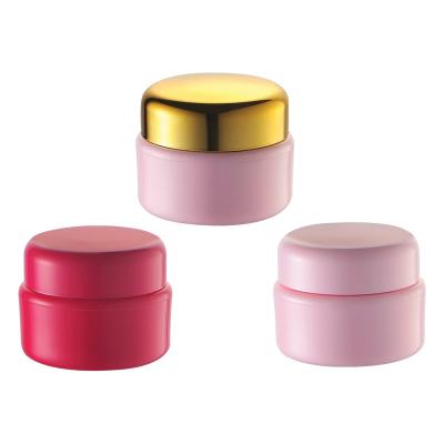 China colorful plastic cosmetic jar plastic jars with lids 5ml double wall plastic jars for sale