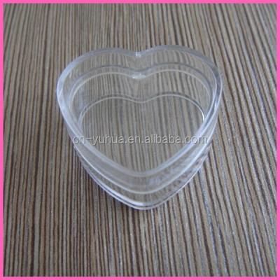 China PJ1020 Cosmetic Container Jar PS 4ml Heart Shape  For Small Things for sale