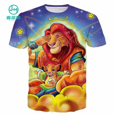 China JHM Anti-Shrink Personalized Various Custom Comfort Man's Casual T-Shirt Sublimation Printing for sale