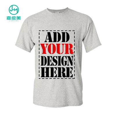 China JHM Logo Screen Printing Machine Blank Sport Anti-Shrink Custom T-shirt Printing 100% Cotton T-shirt for sale