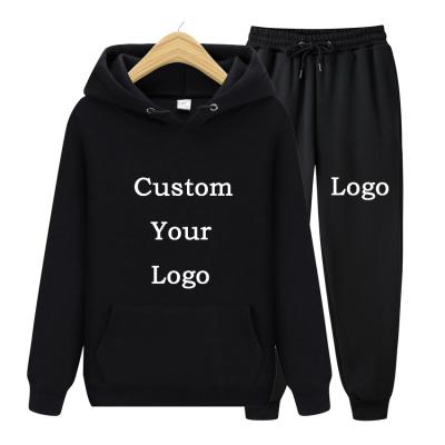 China Hoodie Anti-Shrink Sweatpants Set Logo Custom Blank Sweatpants And Heavyweight Hoodie Sets Women for sale