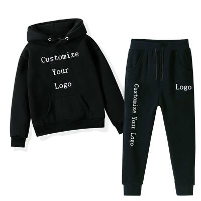 China Anti Shrink Custom Printing Slim Fit Hoodie And Logo Jogger Set For Men for sale