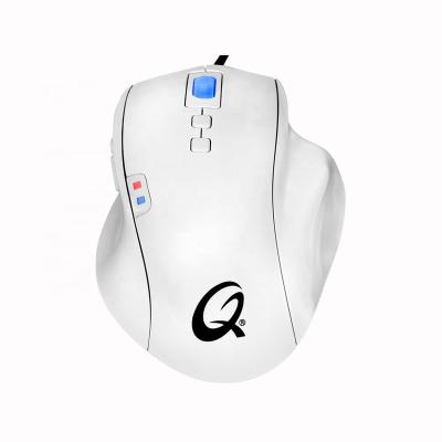 China Finger Exw Price Professional Wired Optical Mouse IPC 1600 5 Finger 7 Buttons Ergonomic Design Qpad OM-75 Programmable Gaming Mouse for sale