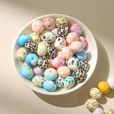 China Eco-freindly Lens Food Grade Silicone Tooth Beads DIY Star Baby Teether Chewing Beads Toy for sale