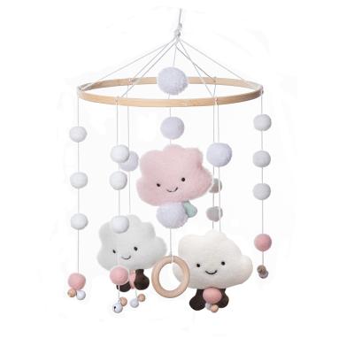 China Soft Toy Baby Crib Rattles Handmade Green Plush Toys Baby Crib Toys Cradle Movable Toys Wholesale for sale