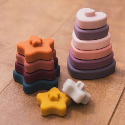 China Eco-friendly Silicone TeetherBaby Educational Toys Like Pentagram Toys Wholesale for sale