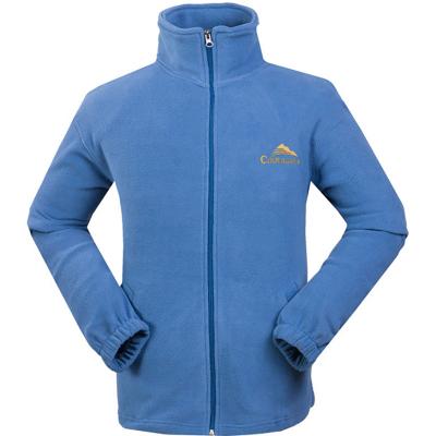 China New Design High Quality Regular Fleece Jacket Mens 100% Polyester Backing Collar Zipper Up Fleece Jacket for sale