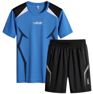 China Formal Mens Sport Active Wear New Arrival Mens Summer Printed Short Sleeve Shirts And Shorts Set 2 Piece Set for sale