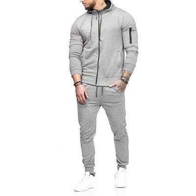 China Custom Mens Training Tracksuit Jogging Running Pant 2pcs Antibacterial Set Hoodie With Sport Tracksuit Slim Fit Sportswear Suit for sale