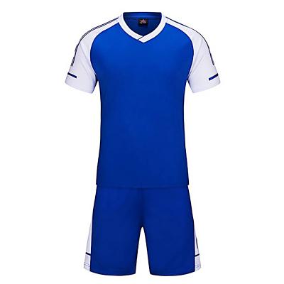 China Anti-Static Custom Logo Soccer Uniform Shorts Set Mens Sportswear Soccer Jersey Shorts Set Mens Soccer Training Football Swear for sale