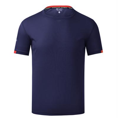 China Anti-pilling Men's Solid Color Sports T-shirt Summer Short-Sleeve Training Breathable Cool Quick Dry Tee for sale